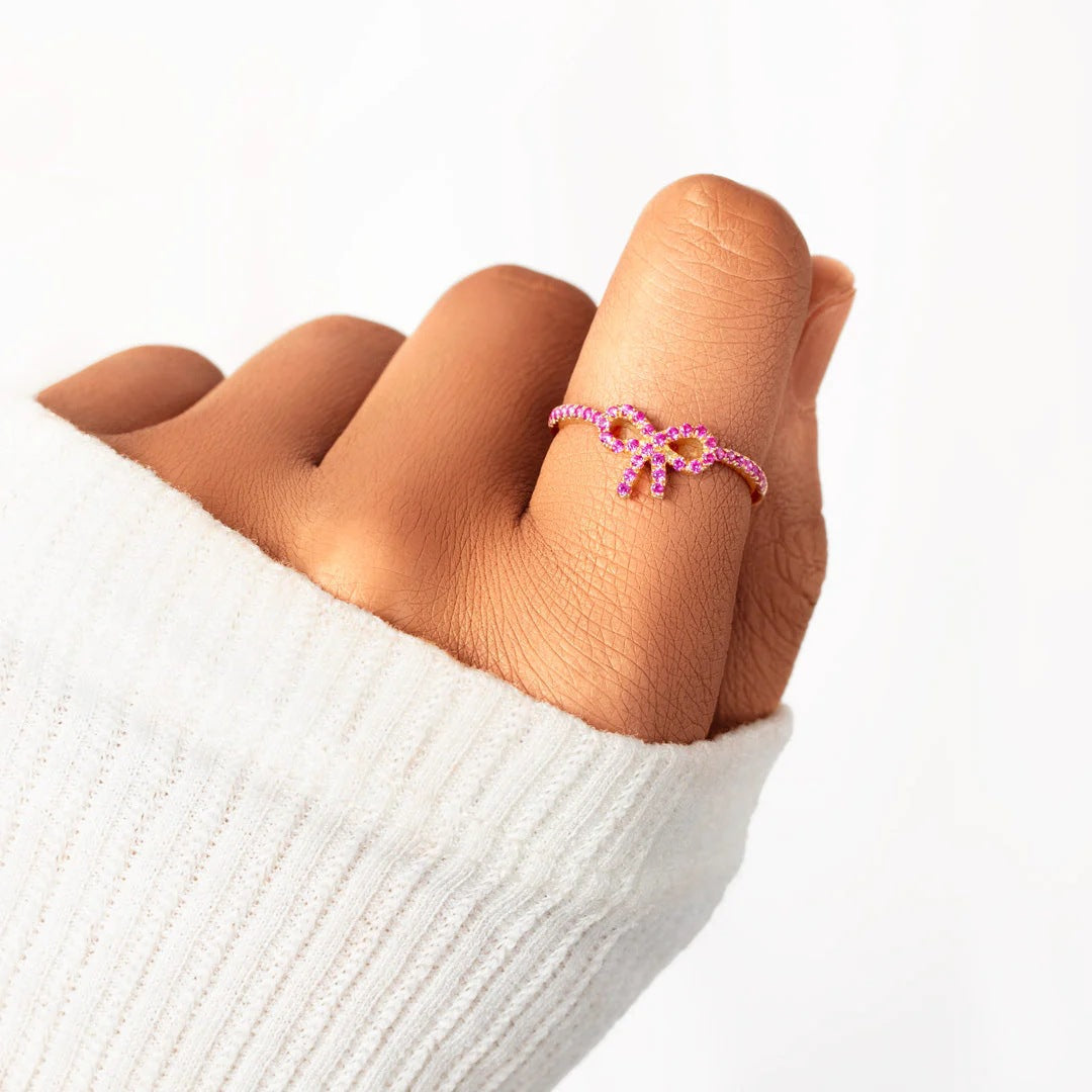 Pave Bow Ring
