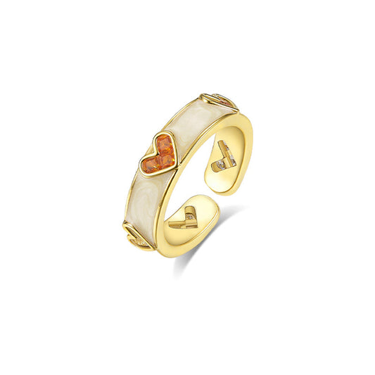 Heart Crystal Ring