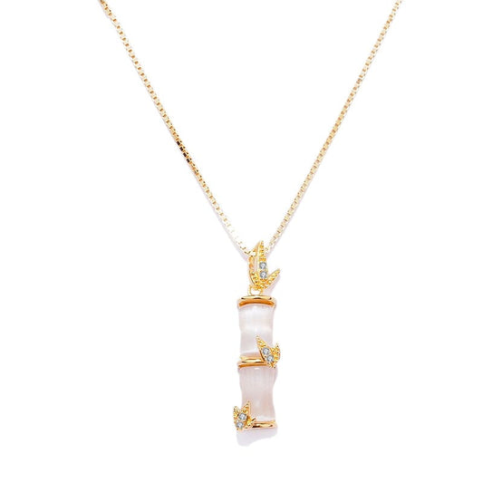 Bamboo Pearl Knot Necklace